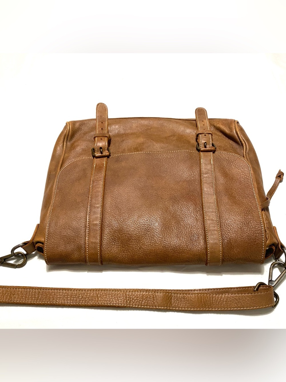 Roots Modern Satchel Tribe Leather Laptop Messenger Bag Made in Canada Unisex - Picture 5 of 16